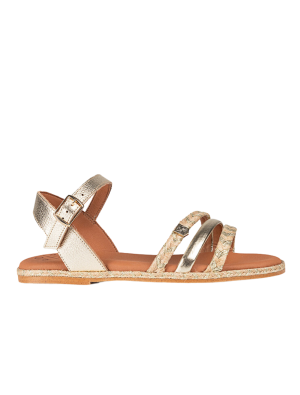 Sandalia Popa Ancon Cuerda Oro