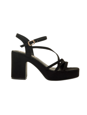 Sandalia Tacón Mustang 53436 Negro