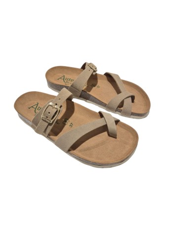 Sandalia Bio Autenti 3572 Serraje Topo