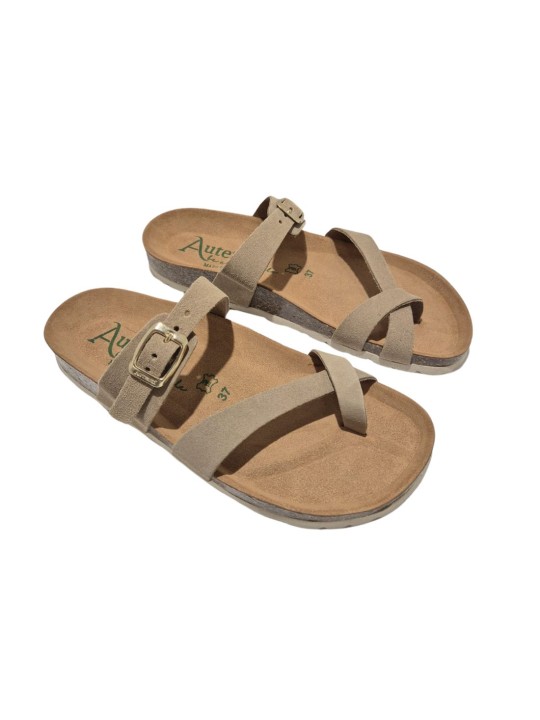 Sandalia Bio Autenti 3572 Serraje Topo