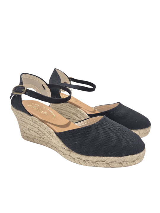 Alpargata Cuña Mariel 5101 Negro