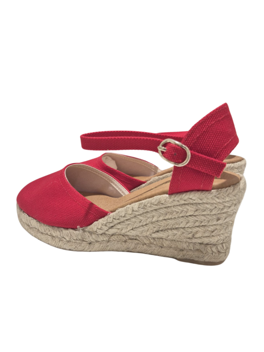 Alpargata Cuña Mariel 5101 Rojo