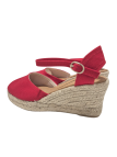 Alpargata Cuña Mariel 5101 Rojo