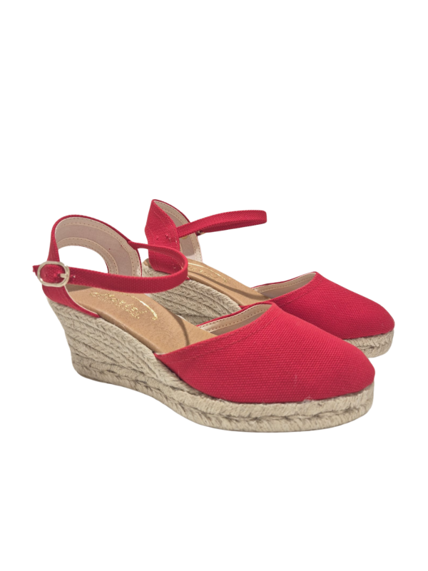 Alpargata Cuña Mariel 5101 Rojo
