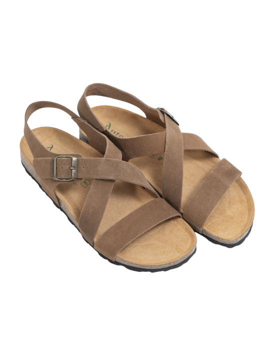 Sandalia Bio Autenti 7446 Serraje Marrón