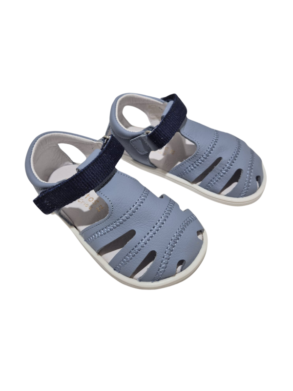 Sandalia Respetuosa Blanditos Amarra Azul