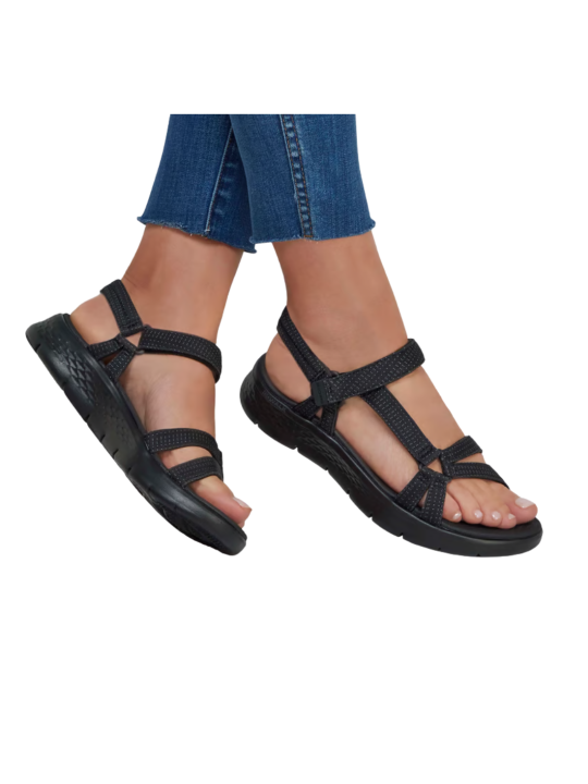 Sandalia Skechers Go Walk Flex 141451 Negro