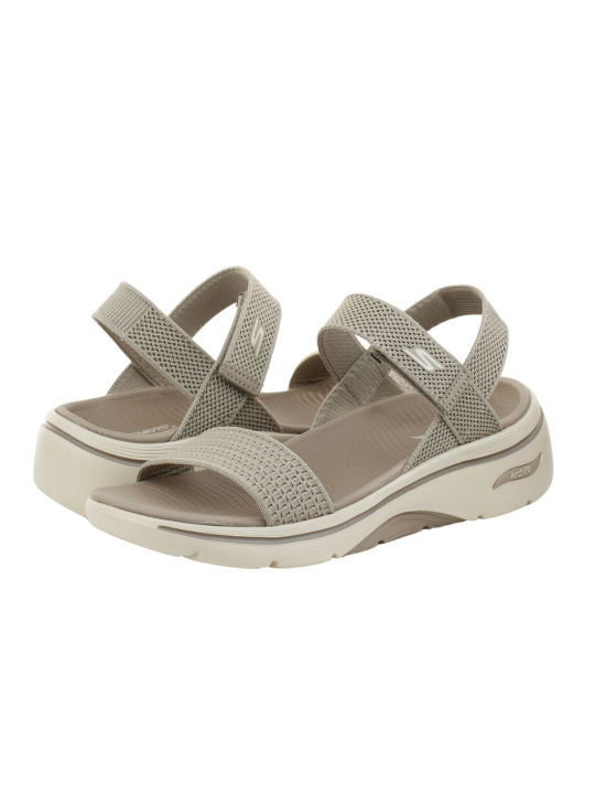 Sandalia Skechers Go Walk Arch Fit 140874 Taupe