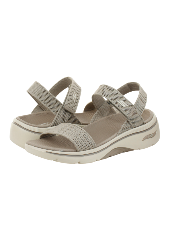 Sandalia Skechers Go Walk Arch Fit 140874 Taupe