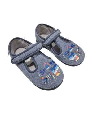 Zapatilla De Casa Zapy 10927 Tiburon Azul