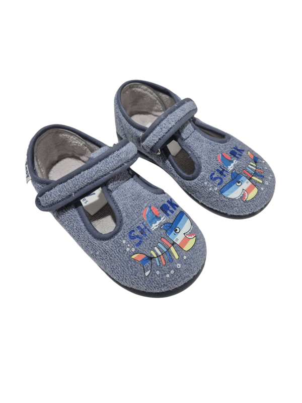 Zapatilla De Casa Zapy 10927 Tiburon Azul
