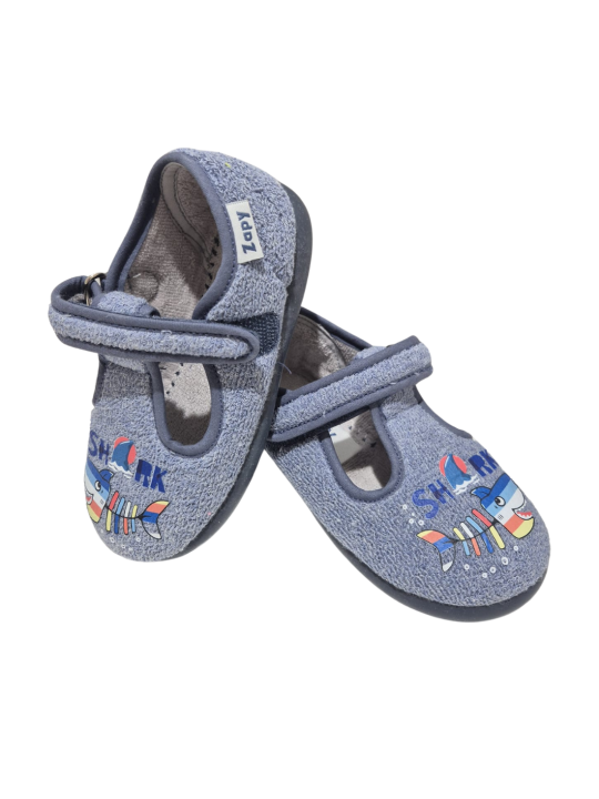 Zapatilla De Casa Zapy 10927 Tiburon Azul
