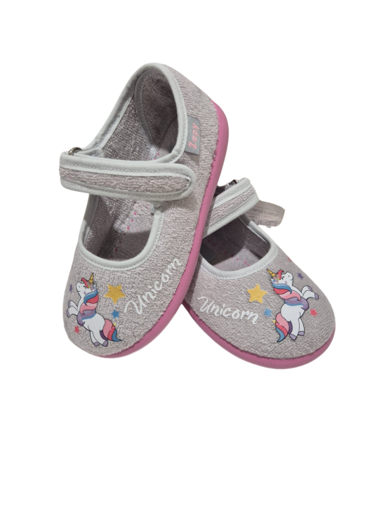 Zapatilla de Casa Zapy 10260 Unicornio Gris