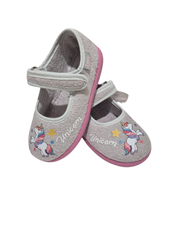Zapatilla de Casa Zapy 10260 Unicornio Gris