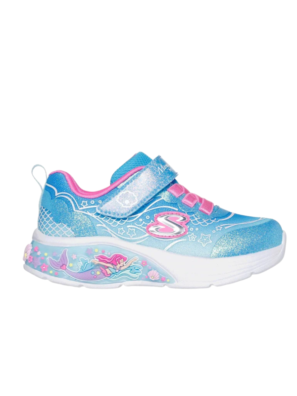 Deportivo Luces Skechers Sirena 303061N Azul
