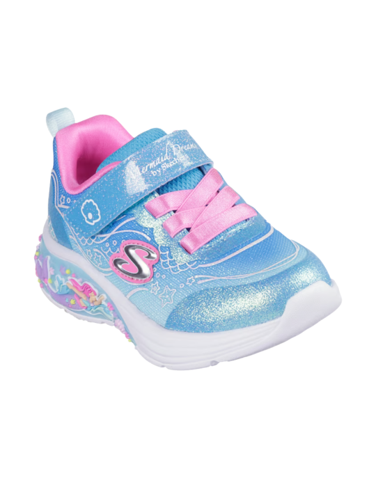 Deportivo Luces Skechers Sirena 303061N Azul