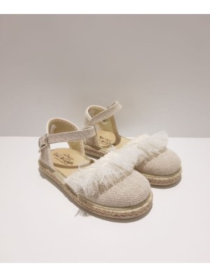 Alpargata Vul-Peques 1001-LC/TB Lino Beige