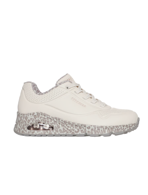 Deportivo Skechers Uno Safari Time 155412 Blanco Leopardo
