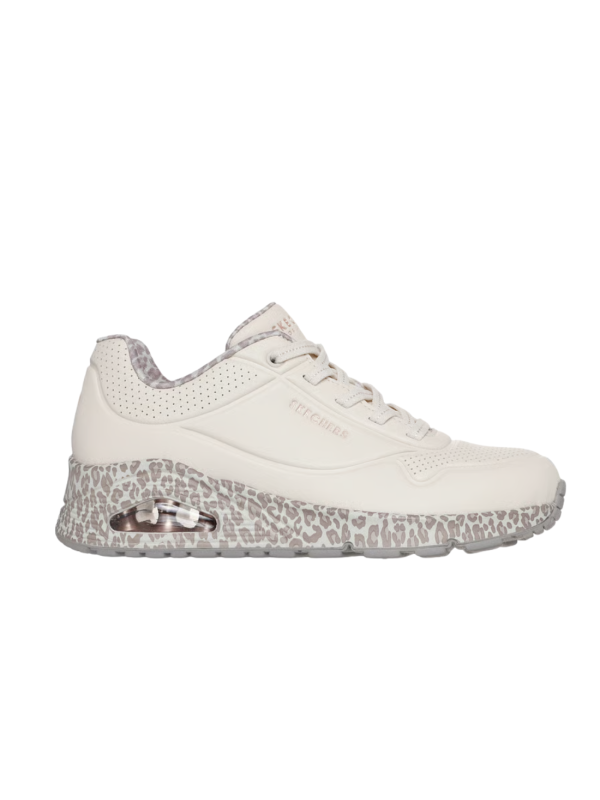 Deportivo Skechers Uno Safari Time 155412 Blanco Leopardo