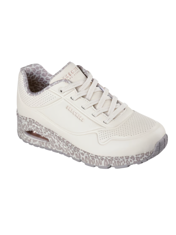 Deportivo Skechers Uno Safari Time 155412 Blanco Leopardo