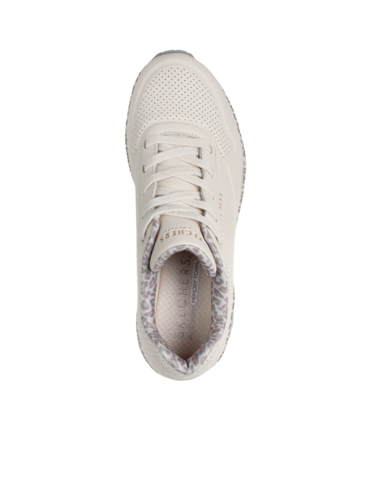 Deportivo Skechers Uno Safari Time 155412 Blanco Leopardo
