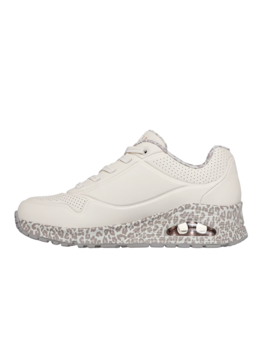 Deportivo Skechers Uno Safari Time 155412 Blanco Leopardo