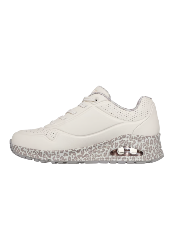 Deportivo Skechers Uno Safari Time 155412 Blanco Leopardo