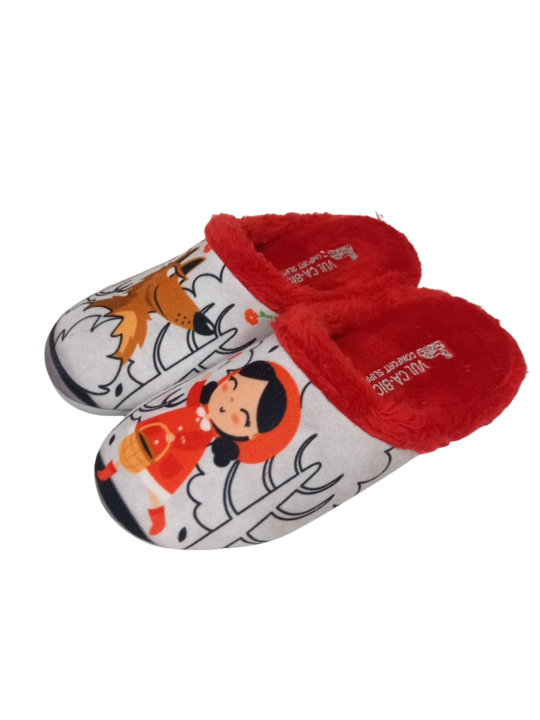 Zapatilla De Casa Vulca Bicha 1294 Lobo