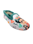 Zapatilla Casa Vulca Bicha 1335 Frida Khalo Gris Corazones