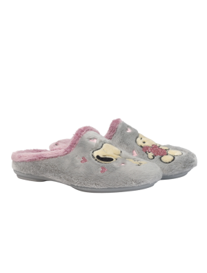 Zapatilla Casa Vulca Bicha 4345 Snoopy Gris