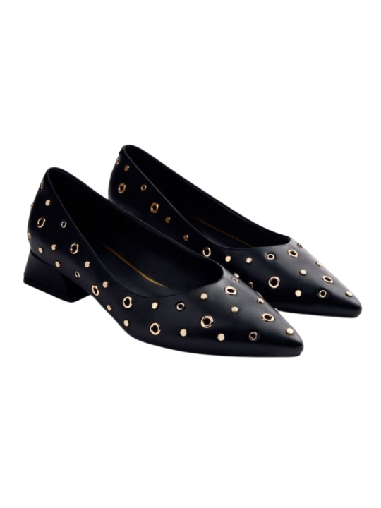 Zapato Tacón Gioseppo Kenyon76729 Negro Tachas