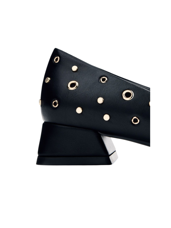 Zapato Tacón Gioseppo Kenyon76729 Negro Tachas