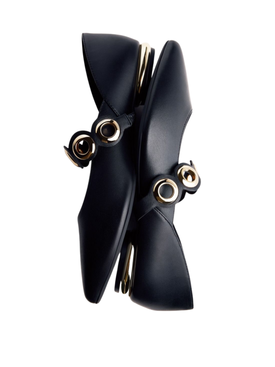 Bailarina Gioseppo Nimrod 76001 Negro Ollados