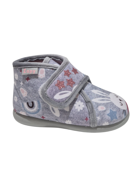 Zapatilla Casa Zapy AK10160 Gris Conejo