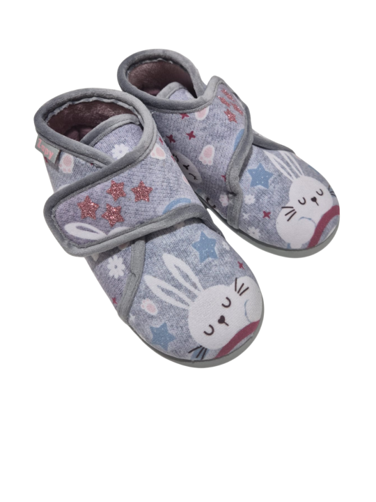 Zapatilla Casa Zapy AK10160 Gris Conejo