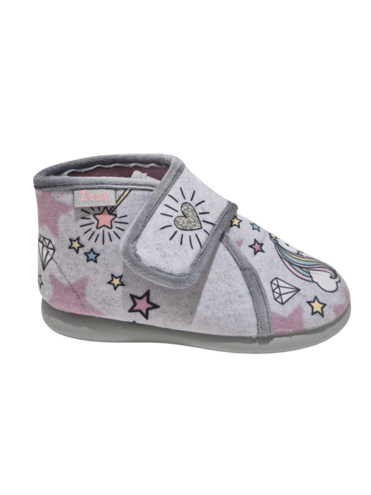 Zapatilla Casa Zapy AK10360 Gris Unicornio