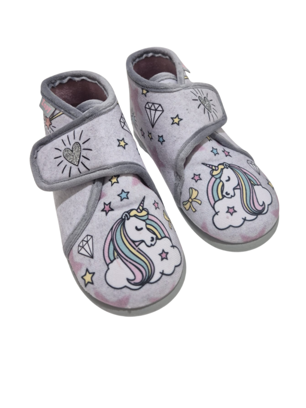 Zapatilla Casa Zapy AK10360 Gris Unicornio