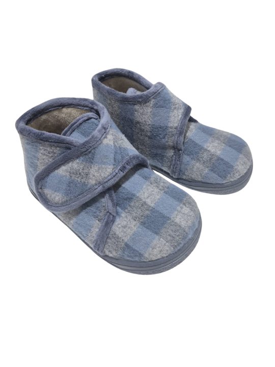 Zapatilla Casa Zapy AK314527 Cuadros Azul