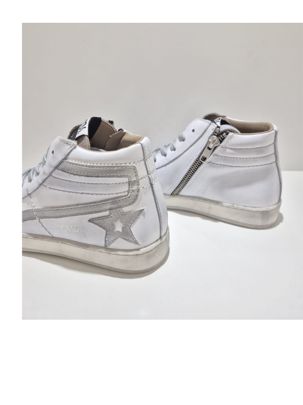 Botín Silver Moose 1124 Blanco Afelpado Arena