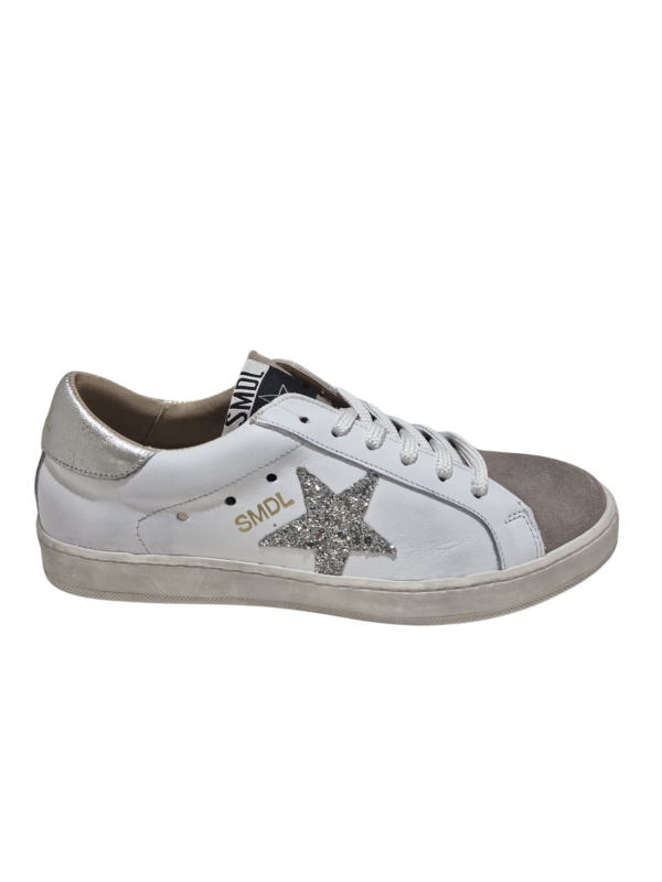 Deportivo Silver Moose 1062 Blanco Glitter Plata