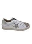 Deportivo Silver Moose 1062 Blanco Glitter Plata