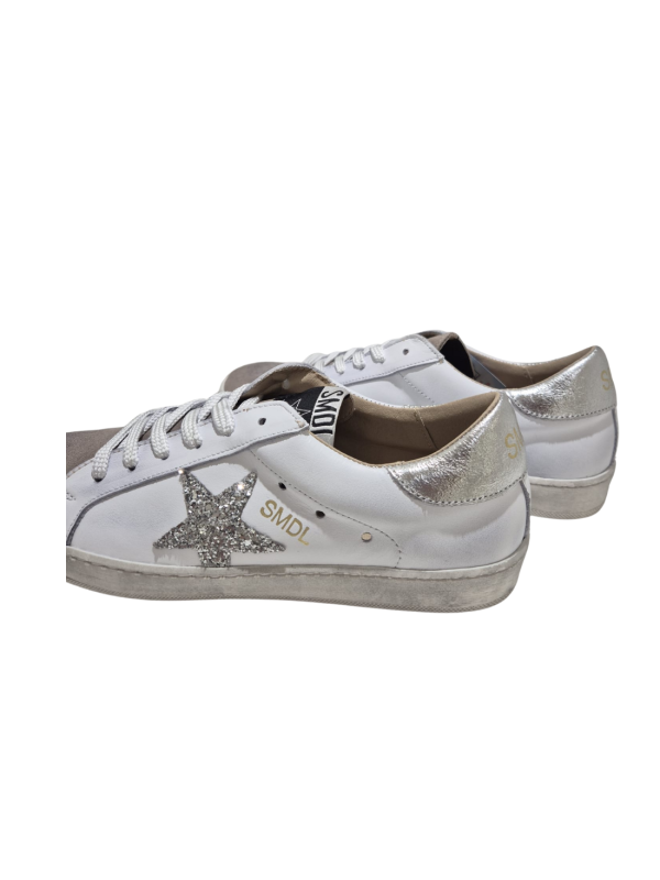 Deportivo Silver Moose 1062 Blanco Glitter Plata