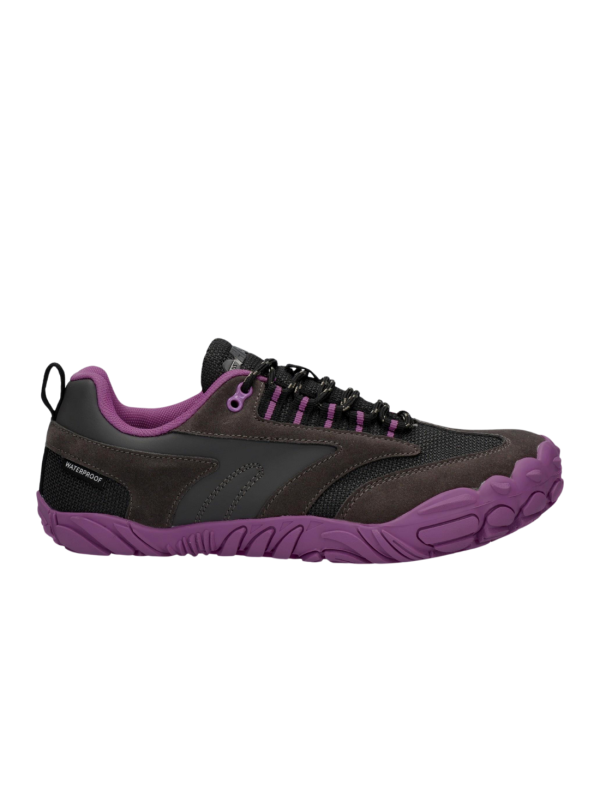 Zapato Barefoot Hi-Tec Waterproof Figaro Low Gris Violeta