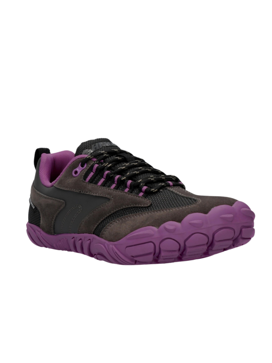 Zapato Barefoot Hi-Tec Waterproof Figaro Low Gris Violeta