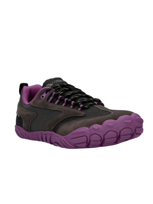 Zapato Barefoot Hi-Tec Waterproof Figaro Low Gris Violeta