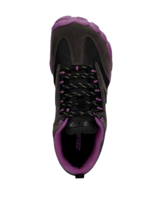 Zapato Barefoot Hi-Tec Waterproof Figaro Low Gris Violeta