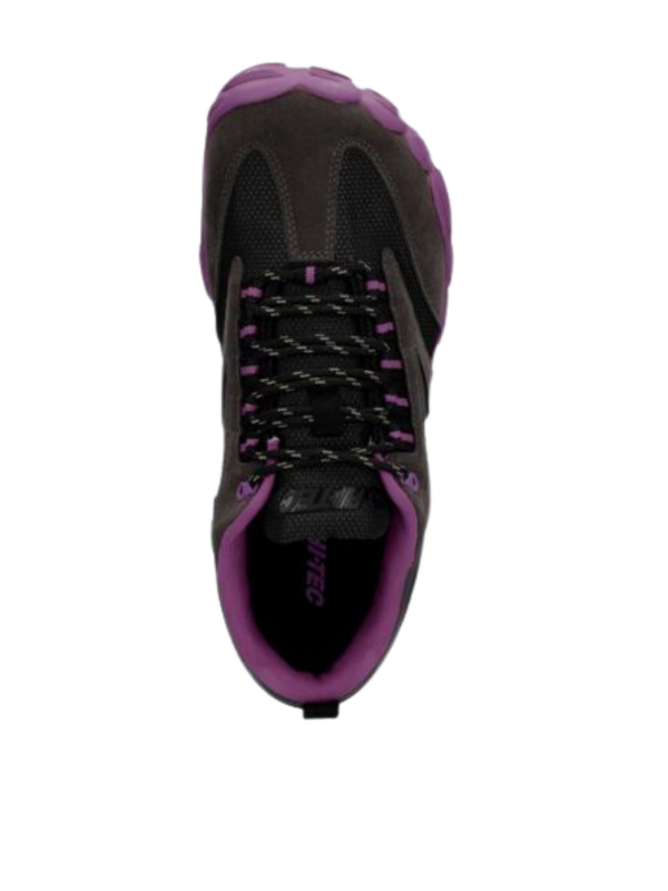 Zapato Barefoot Hi-Tec Waterproof Figaro Low Gris Violeta