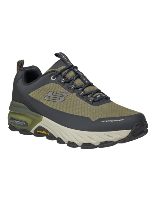 Deportivo  Skechers Waterproof Max Protect 237304 Oliva Negro