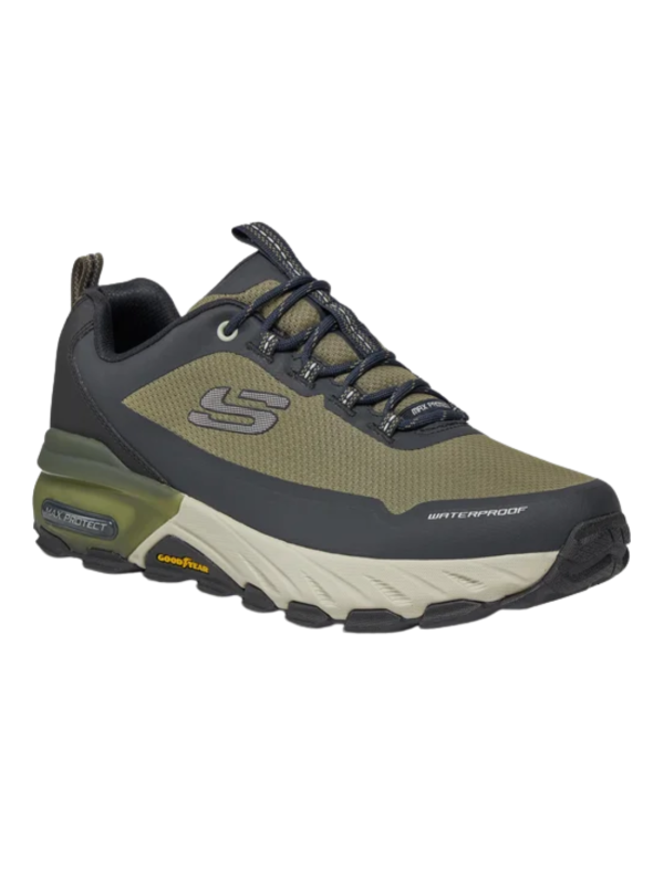Deportivo  Skechers Waterproof Max Protect 237304 Oliva Negro