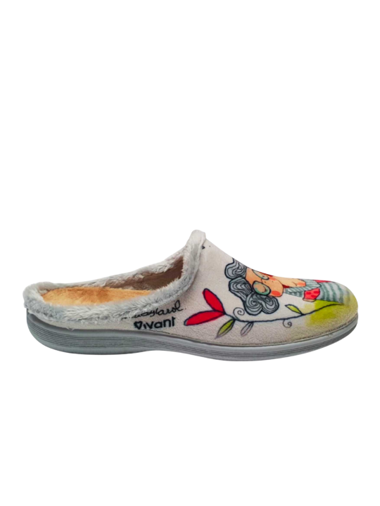 Zapatilla Casa Vivant 242440 Abuela Gris